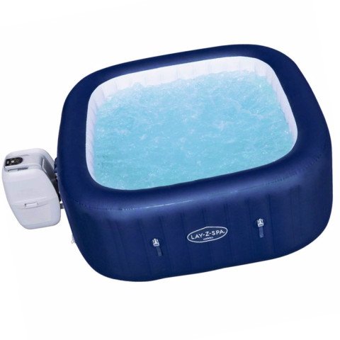 Надувний СПА-джакузі Bestway Hawaii Lay-Z-Spa квадратний 180x180x71 см 4-6-місний аеромасаж