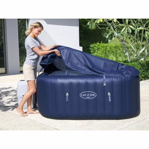 Надувний СПА-джакузі Bestway Hawaii Lay-Z-Spa квадратний 180x180x71 см 4-6-місний аеромасаж