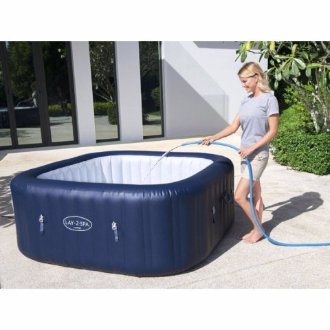 Надувний СПА-джакузі Bestway Hawaii Lay-Z-Spa квадратний 180x180x71 см 4-6-місний аеромасаж