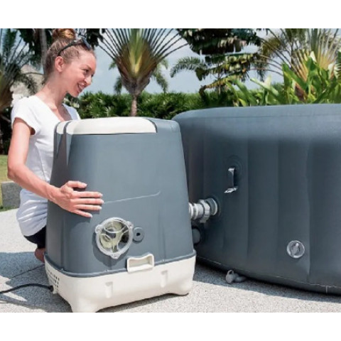 Надувний СПА-джакузі Bestway Palm Springs HydroJet круглий 196x71 см 4-6-місний гідро та аеромасаж