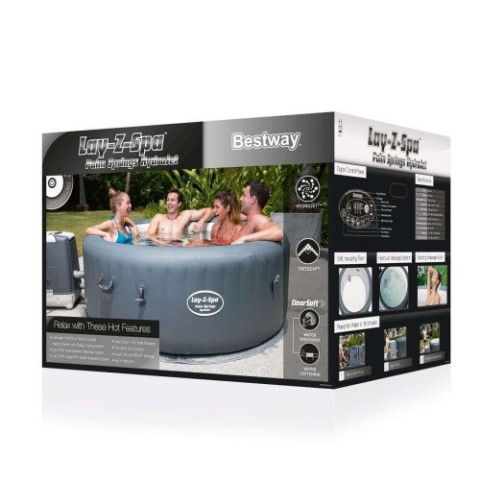 Надувний СПА-джакузі Bestway Palm Springs HydroJet круглий 196x71 см 4-6-місний гідро та аеромасаж