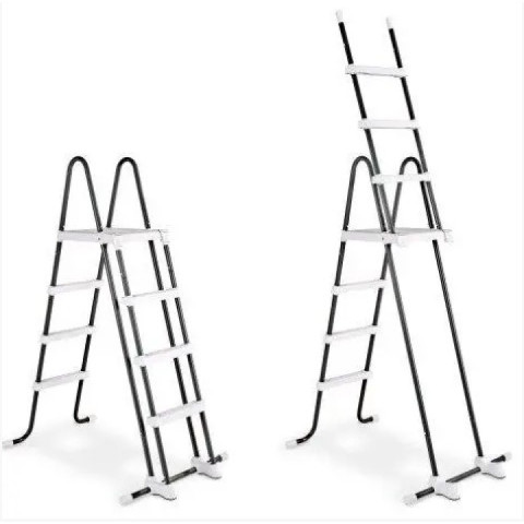 Нідерландський каркасний басейн EXIT Toys 450x122 см круглий з пісочним фільтром 15,2 м³ з куполом та сходами під камінь