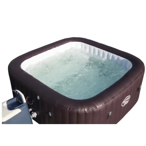 Надувний СПА-джакузі Bestway Maldives HydroJet Pro квадратний 201x201x80 см 5-7-місний гідро та аеромасаж Wi-Fi
