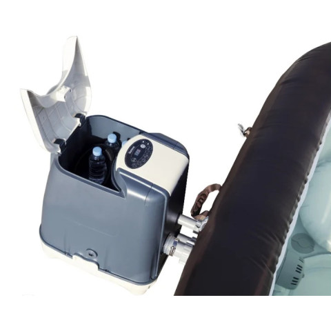 Надувний СПА-джакузі Bestway Maldives HydroJet Pro квадратний 201x201x80 см 5-7-місний гідро та аеромасаж Wi-Fi