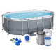 Каркасний басейн Bestway 305x200x84 см овальний з картриджним фільтром 3,7 м³ (5614А)
