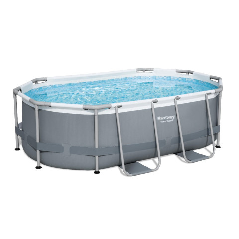 Каркасний басейн Bestway 305x200x84 см овальний з картриджним фільтром 3,7 м³ (5614А)