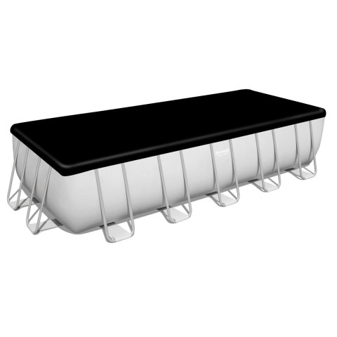 Каркасний басейн Bestway 640x274x132 см великий з картриджним фільтром зі сходами, тентом та дозатором (5611Z)