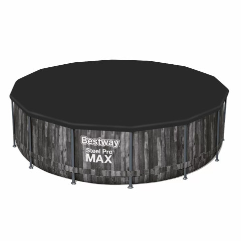 Каркасний басейн Bestway 427x108 см круглий з картриджним фільтром 13,0 м³ зі сходами та тентом (5614Z)