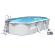 Збірний басейн Bestway Hydrium 56369 (610х360х120 см) круглий, 19 м³, з пісочним фільтром, сходами та тентом, наземний