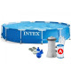 Каркасний басейн Intex 366x76 см круглий для дітей з картриджним фільтром 6,5 м³ (28212)