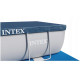 Каркасний басейн Intex 107x488x244 см прямокутний з картриджним фільтром 10,9 м³ з драбиною та тентом (26792)