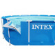 Каркасний басейн Intex 457x122 см круглий з картриджним фільтром 16,8 м³ з драбиною,тентом та підстилкою (28242)