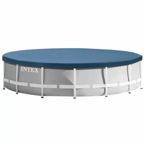 Каркасний басейн Intex 457x122 см круглий з картриджним фільтром 16,8 м³ з драбиною та тентом (26726)
