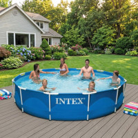 Каркасний басейн Intex 366x76 см круглий для дітей без фільтра 6,5 м³ (28210)