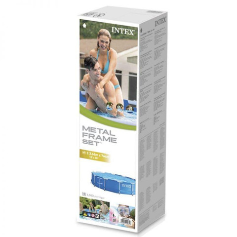 Каркасний басейн Intex 366x76 см круглий для дітей без фільтра 6,5 м³ (28210)