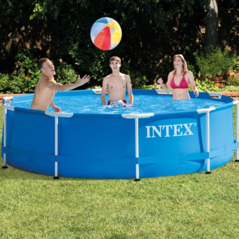 Каркасний басейн Intex 366x76 см круглий для дітей без фільтра 6,5 м³ (28210)