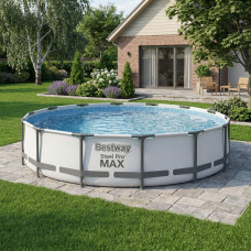 Каркасний басейн Bestway 427x84 см круглий з картриджним фільтром 10,2 м³ (56595)