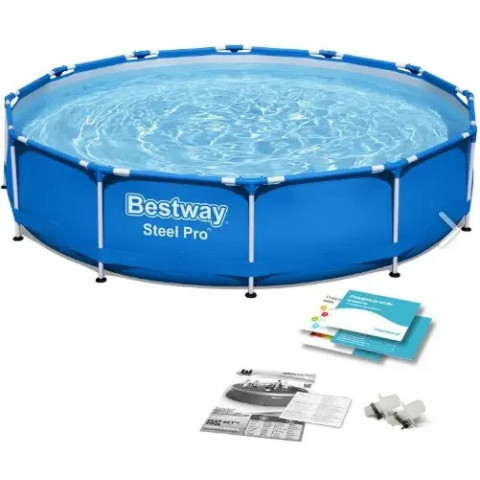 Каркасний басейн Bestway 366x76 см круглий для дітей без фільтра 6,5 м³ (56706)
