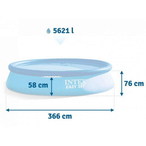 Надувний басейн Intex 28130 (366 х 76 см)