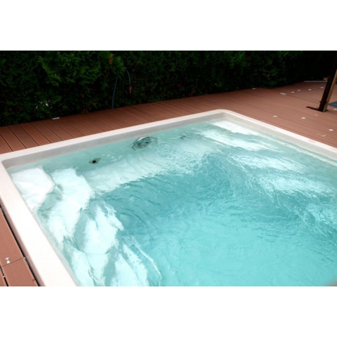 Композитний керамічний басейн Rhino Pools Monaco 750 Navy Pearl (750 х 370 х 150 см)