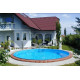Чеський морозостійкий басейн (500х150 см) Azuro Ibiza круглий, лайнер Mosaic 0.3 мм, 30 м³ металевий збірний