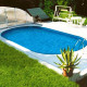 Чеський морозостійкий басейн (800x416х150 см) Azuro Ibiza овальний, без лайнера, 50 м³ металевий збірний