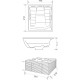 Гідромасажний СПА-басейн USSPA Persea In 195x210x78,5 см 3-4-місний 30+ форсунок Чехія