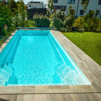 Композитний керамічний басейн Rhino Pools Monaco 1000 Shadow Grey (1000 х 370 х 150 см)