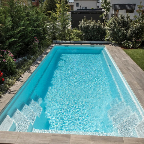 Композитний керамічний басейн Rhino Pools Monaco 850 Ocean Pearl (850 х 370 х 150 см)