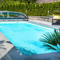 Композитний керамічний басейн Rhino Pools Monaco 850 Shadow Grey (850 х 370 х 150 см)