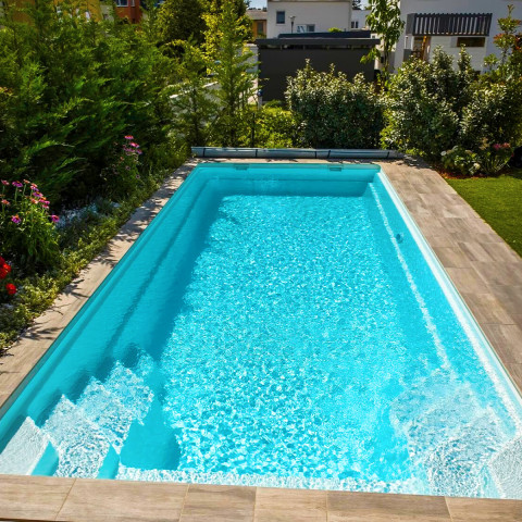 Композитний керамічний басейн Rhino Pools Monaco 850 Shadow Grey (850 х 370 х 150 см)