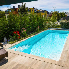 Композитний керамічний басейн Rhino Pools Monaco 750 Beach Pearl (750 х 370 х 150 см)