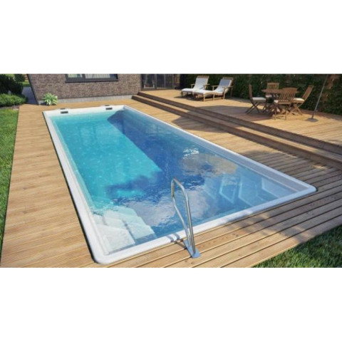 Композитний керамічний басейн Rhino Pools Euphoria Navy Pearl (600 х 300 х 145 см)