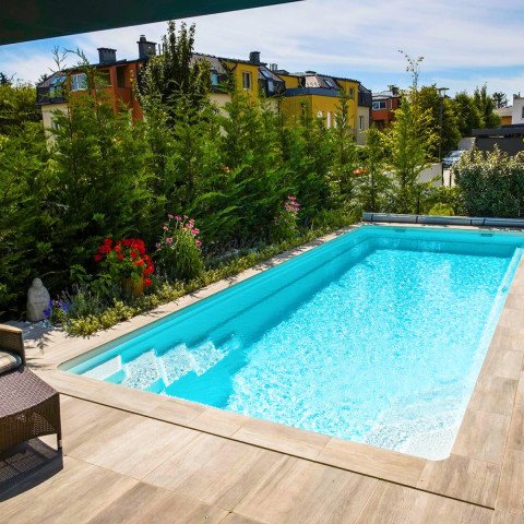 Композитний керамічний басейн Rhino Pools Euphoria Navy Pearl (600 х 300 х 145 см)