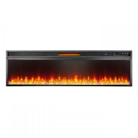 Електрокамін з обігрівом та ефектом полум'я декоративний Royal Flame Vision 60 LED чорний універсальний
