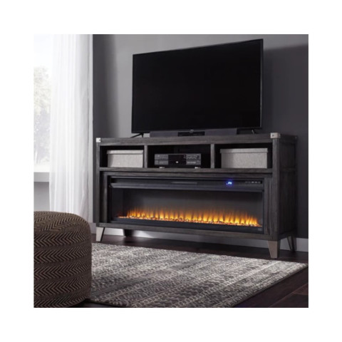 Електрокамін з обігрівом та ефектом полум'я декоративний Royal Flame Vision 60 LED чорний універсальний