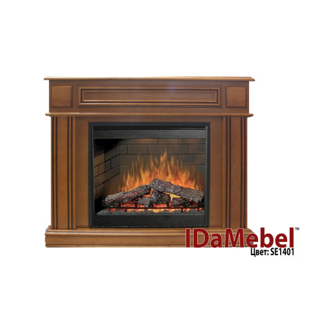 Камінокомплект електричний Dimplex IDaMebel Turin коричневий з електричним каміном Symphony DF 2608
