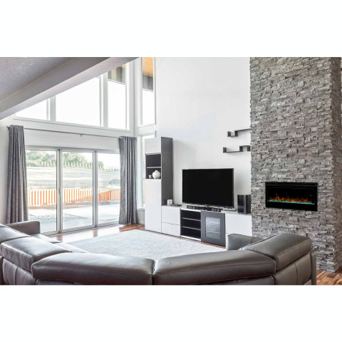 Електрокамін з обігрівом, кристалами, кольорами декоративний Dimplex Prim BLF3451 чорний універсальний