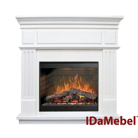 Камінокомплект електричний Dimplex IDaMebel New York білий з каміном Symphony DF2608