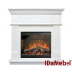 Камінокомплект електричний Dimplex IDaMebel New York білий з каміном Symphony DF2608