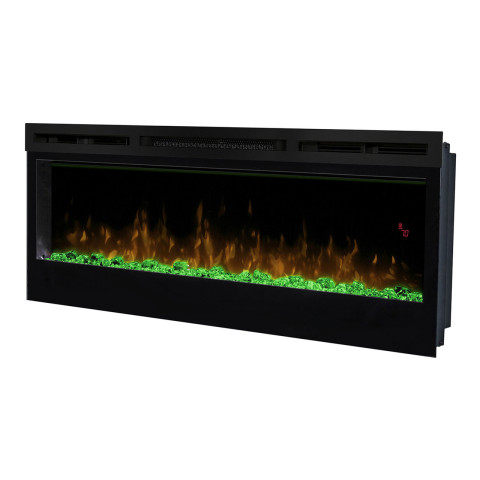 Електрокамін з обігрівом, кристалами, кольорами декоративний Dimplex Prism 50 LED (BLF5051) чорний настінний