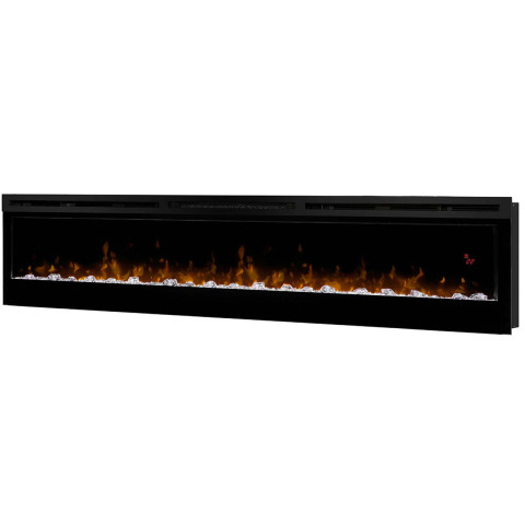 Електрокамін з обігрівом, кристалами, кольорами декоративний Dimplex Prism 74 LED чорний вбудований