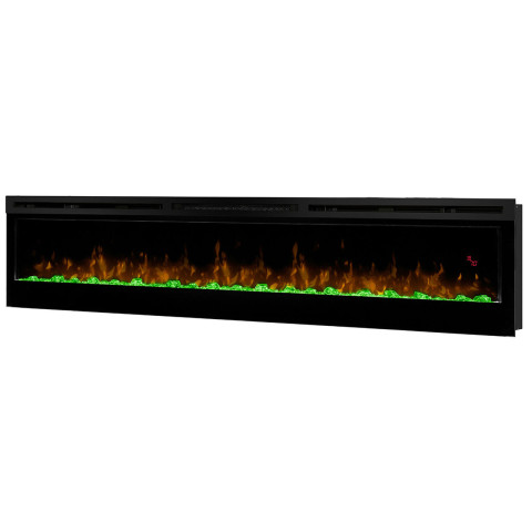 Електрокамін з обігрівом, кристалами, кольорами декоративний Dimplex Prism 74 LED чорний вбудований