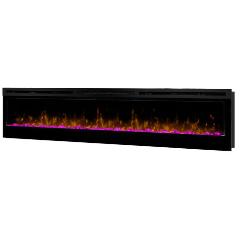 Електрокамін з обігрівом, кристалами, кольорами декоративний Dimplex Prism 74 LED чорний вбудований