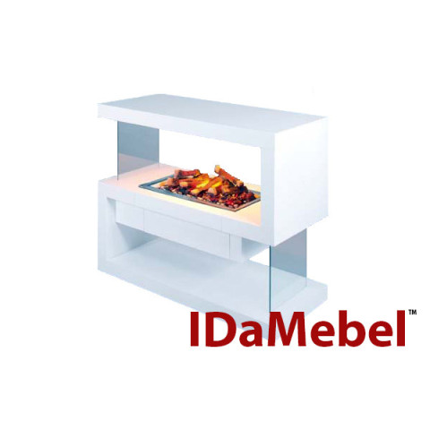 Камінокомплект електричний Dimplex IDaMebel Avantgarde M білий з каміном Cassette 600