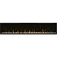 Електрокамін з обігрівом, кристалами, кольорами декоративний Dimplex Ignite XLF74 чорний вбудований