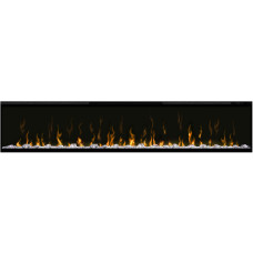 Електрокамін з обігрівом, кристалами, кольорами декоративний Dimplex Ignite XLF74 чорний вбудований