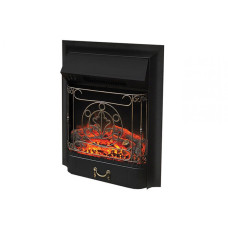 Електрокамін з обігрівом, звуком та ефектом полум'я декоративний Royal Flame Majestic FX Black чорний вбудований