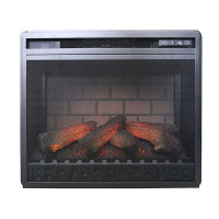 Електрокамін з обігрівом, звуком та ефектом полум'я декоративний Royal Flame Vision 23 EF LED 3D FX чорний вбудований
