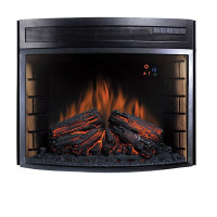 Електрокамін з обігрівом, звуком та ефектом полум'я декоративний Royal Flame Dioramic 33 LED FX  чорний вбудований